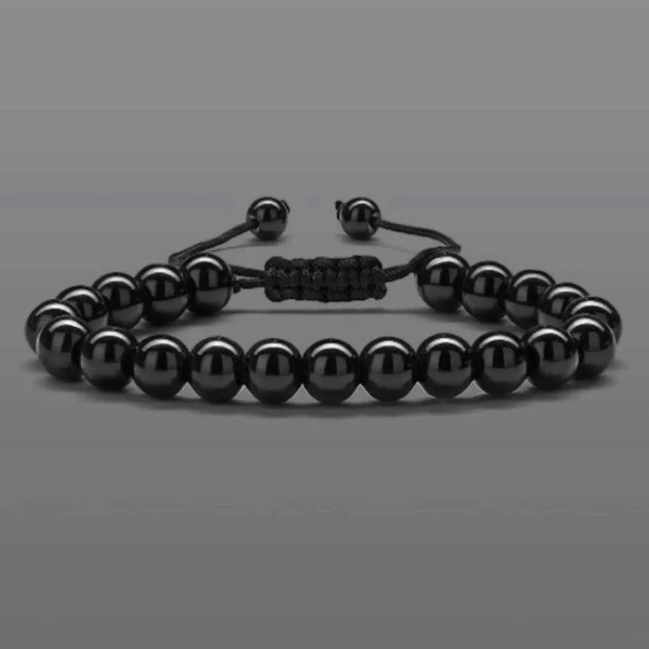 Black Onyx Natural Stone Handmade Bracelet - JOLIE'S UAE