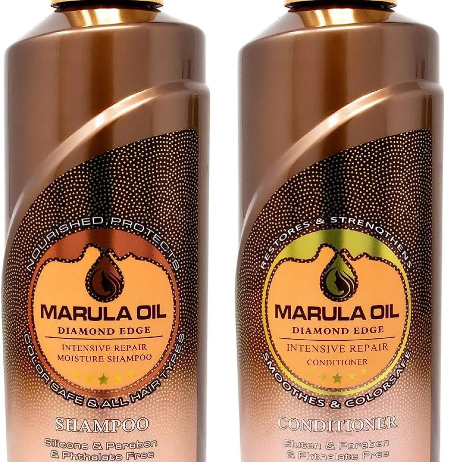 Nuspa Marula Professional Natural Oil Deep Hydrating Shampoo and Conditioner Set Sulfate Paraben Free 500 ML - JOLIE'S UAE